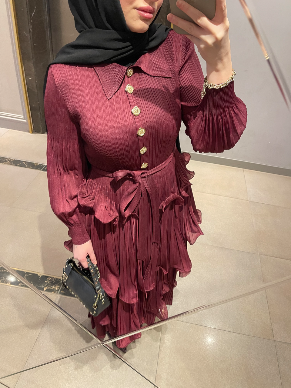 Lisa Bordo Elbise