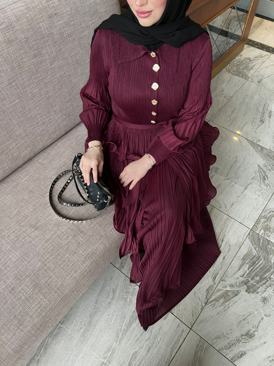 Lisa Bordo Elbise